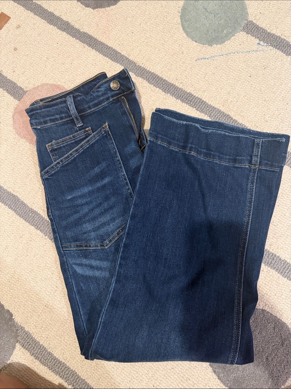 Stretch Pull-On Jeggings in Deep Indigo